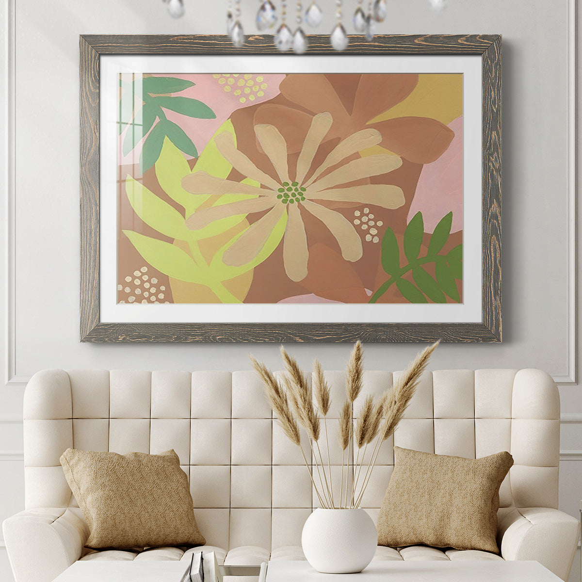 Neutral Blooms II-Premium Framed Print - Ready to Hang