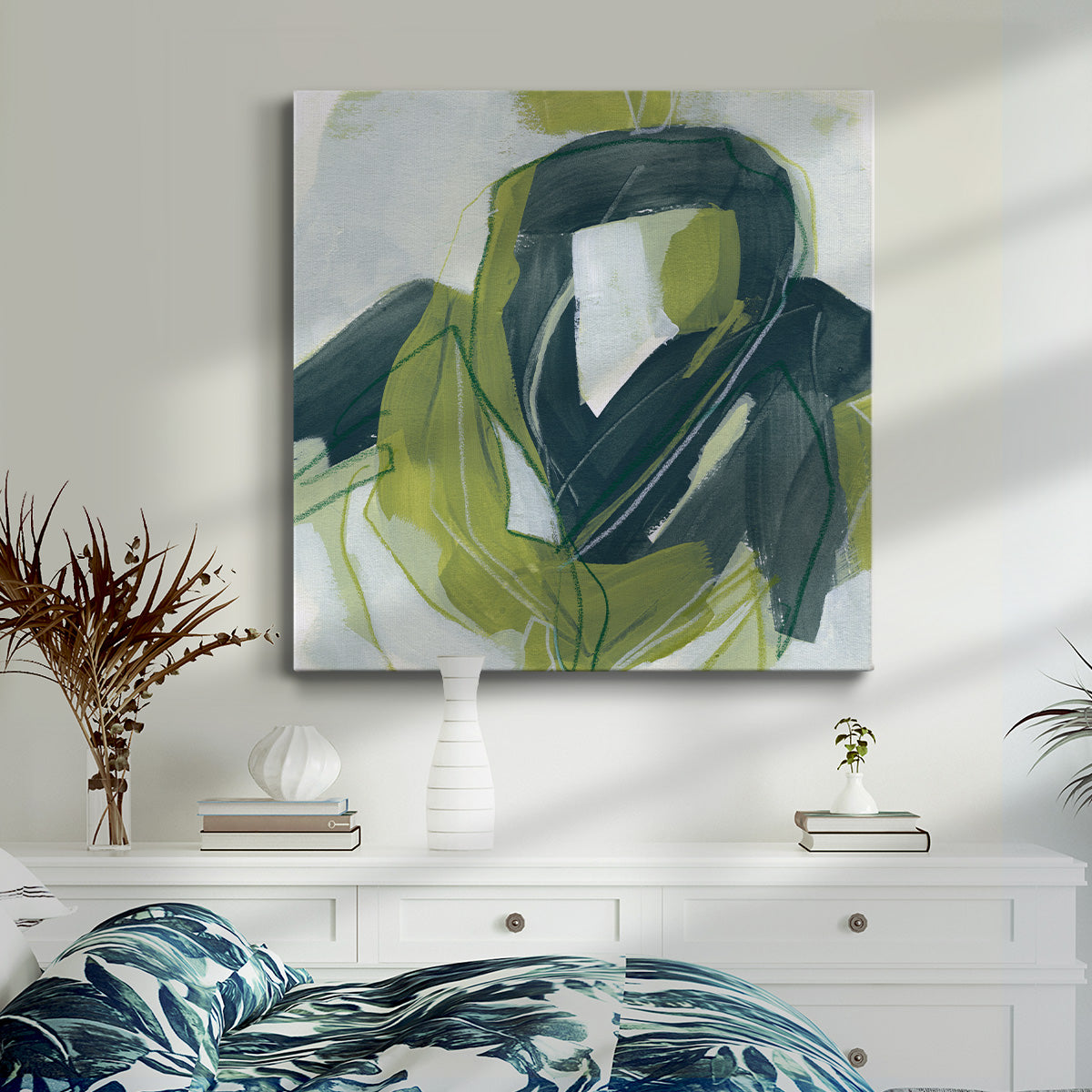 Verdigris Motion III - Canvas Art Print