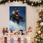 A Cowboy Christmas Premium Gallery Wrapped Canvas - Ready to Hang