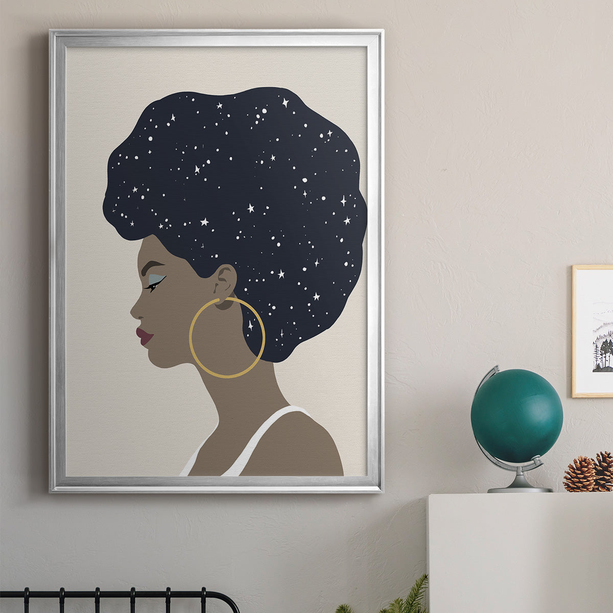 Heavenly Hair I - Modern Framed Canvas Print