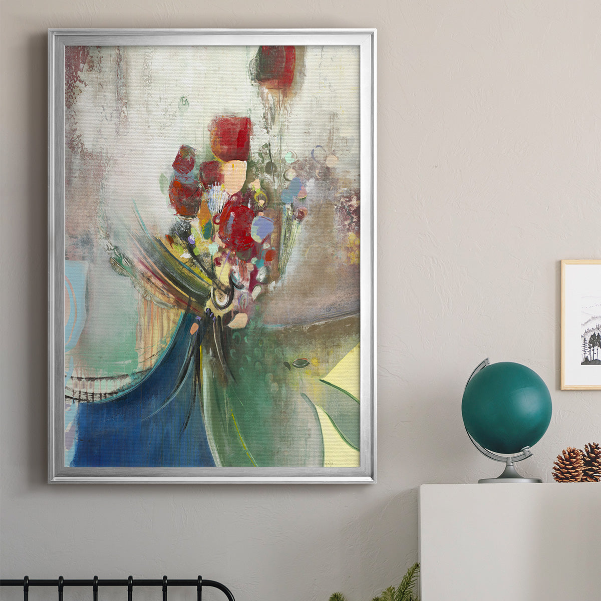 Celebration II - Modern Framed Canvas Print