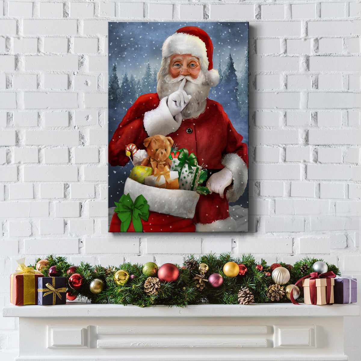 Quiet Santa - Gallery Wrapped Canvas