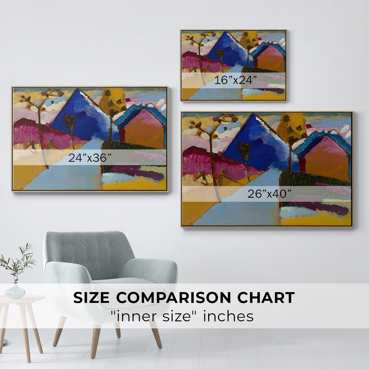 Kochel Straight Street, 1909 - Floater Framed Canvas Print