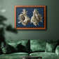 Conch Shells on Navy II Premium Framed Canvas- Ready to Hang