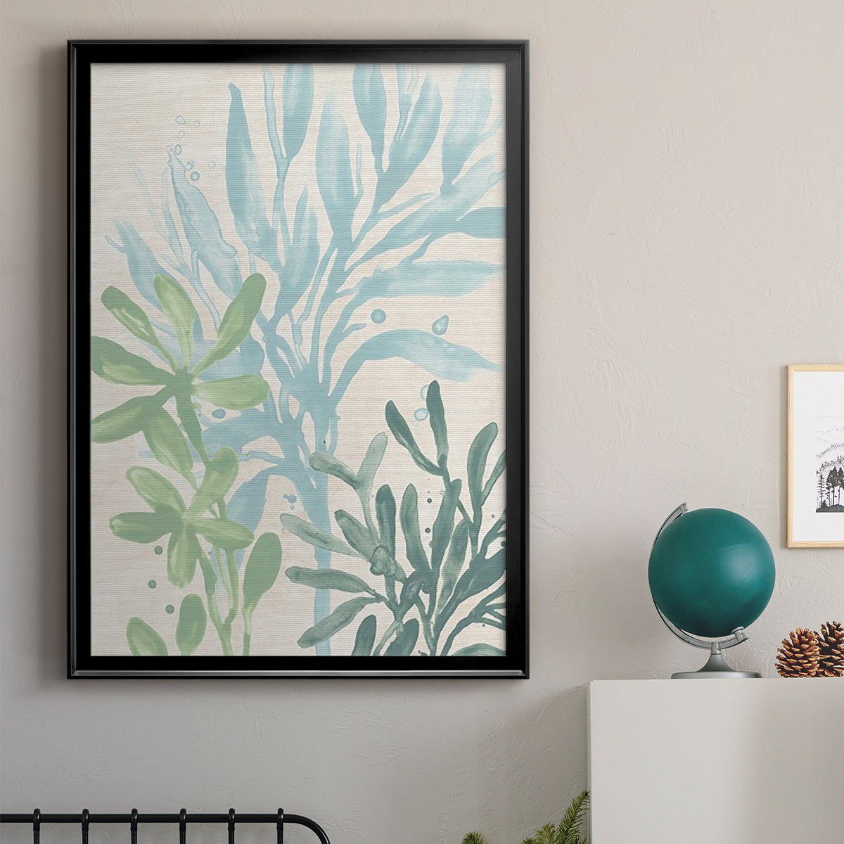 Swaying Seagrass II - Modern Framed Canvas Print