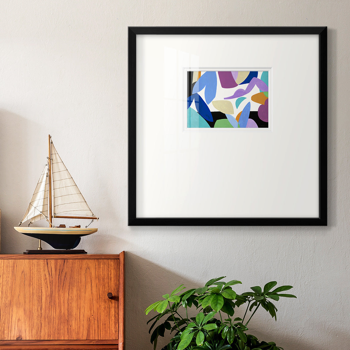 Ode to Matisse II- Premium Framed Print Double Matboard