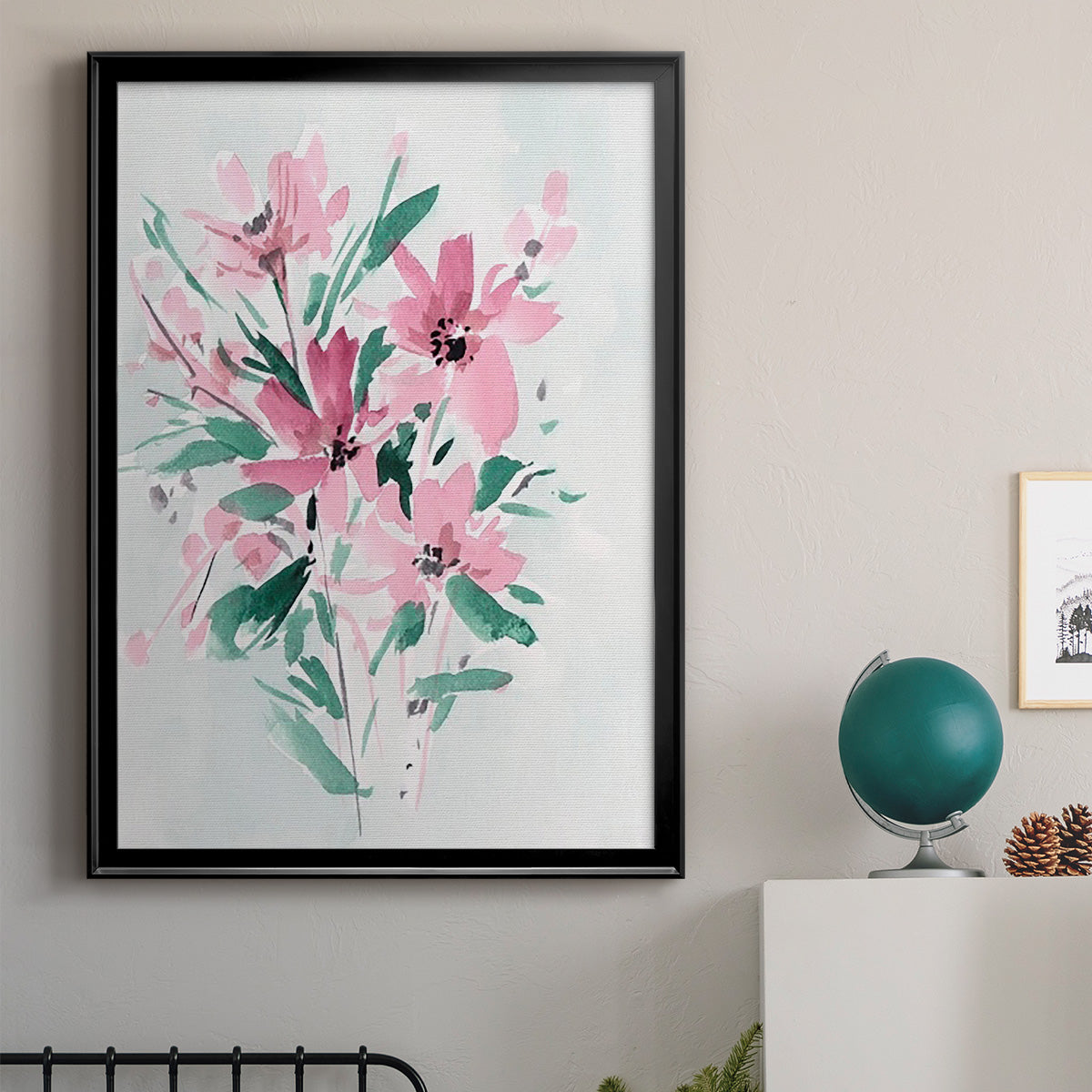 Posy Blooms IV - Modern Framed Canvas Print