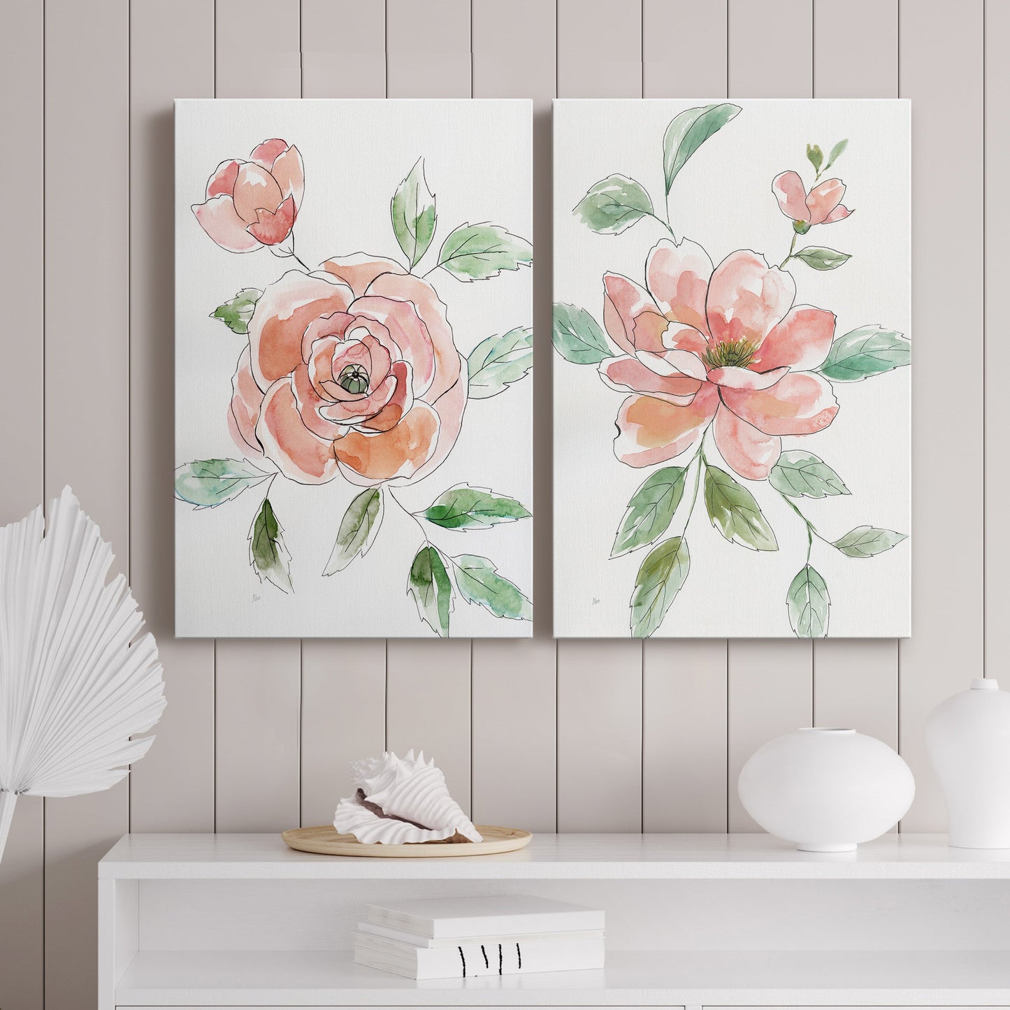 Rose Contour Premium Gallery Wrapped Canvas - Ready to Hang