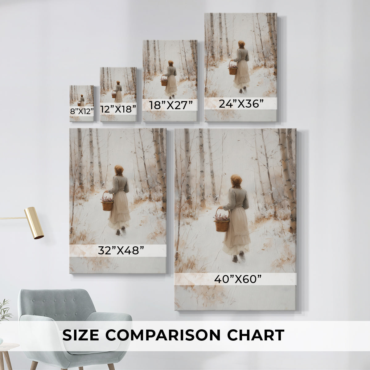 Frostlit Dusk Serenade - Canvas Art Print