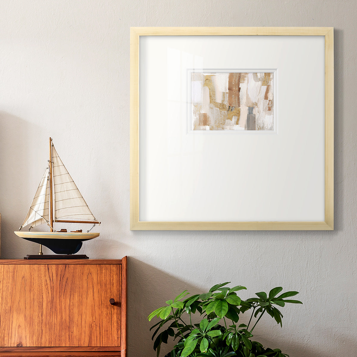 Gold Quartz I Premium Framed Print Double Matboard