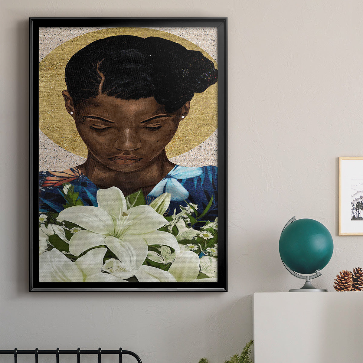 Meditation II - Modern Framed Canvas Print