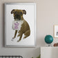 Love and Boxer - Modern Framed Canvas Print