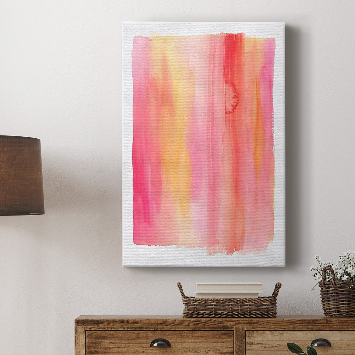 Summer Sherbet Wash I Premium Gallery Wrapped Canvas - Ready to Hang