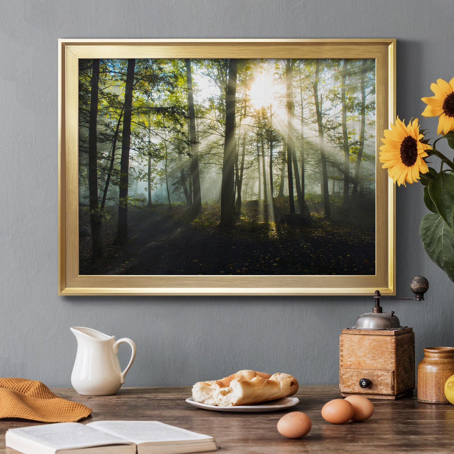 Light and Trees Premium Classic Framed Canvas - Ready to Hang