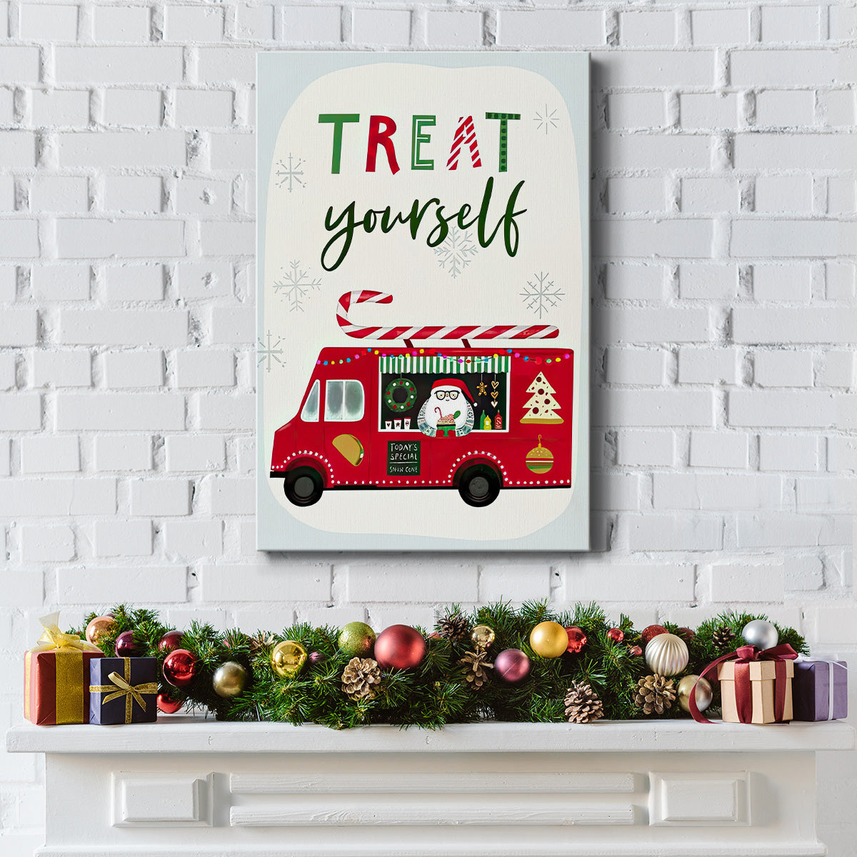 Santa's Foodtruck Collection B - Gallery Wrapped Canvas