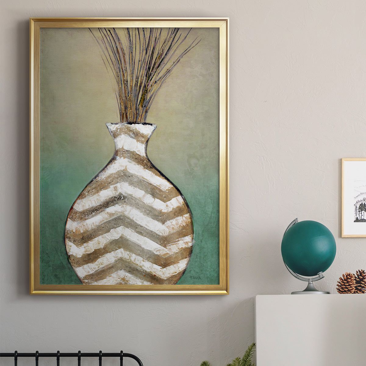 Global Vessel I - Modern Framed Canvas Print