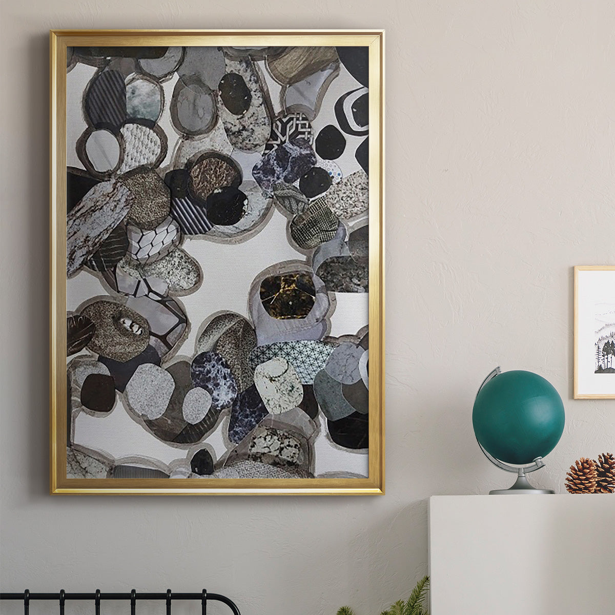 Egyptian Desert - Modern Framed Canvas Print