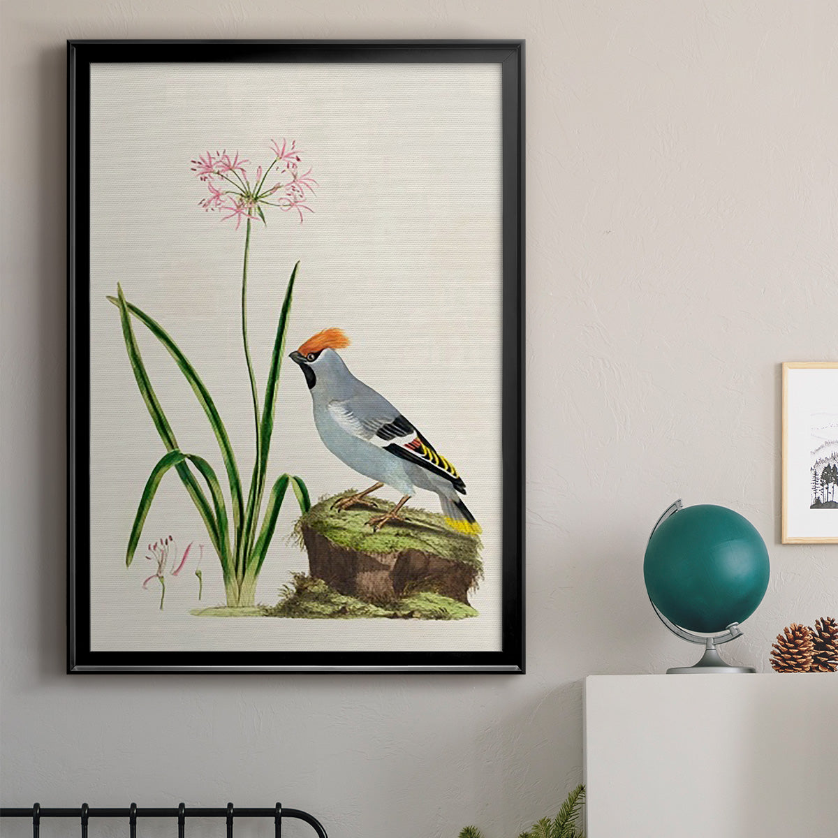 Bird in Habitat II - Modern Framed Canvas Print