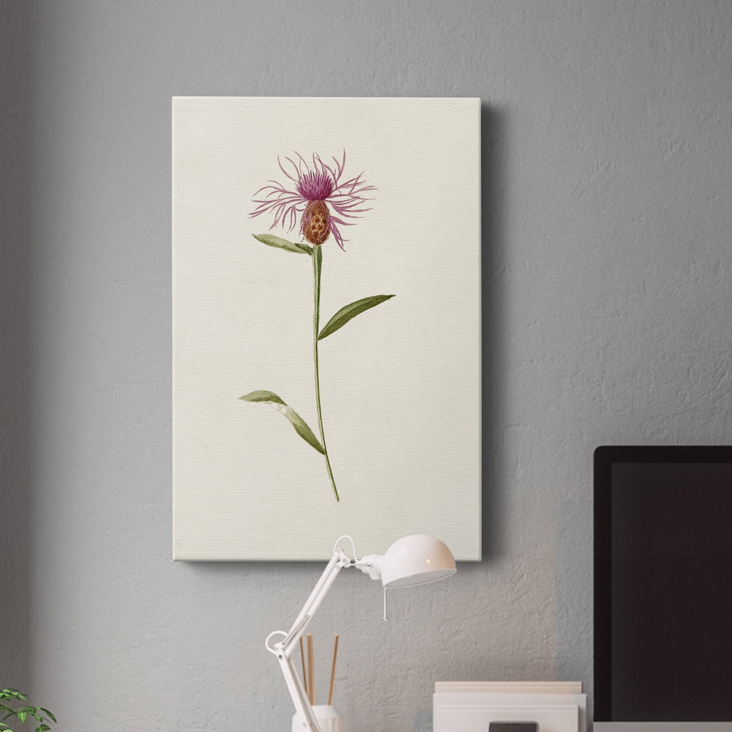 Mauve Garden Flowers VI Premium Gallery Wrapped Canvas - Ready to Hang