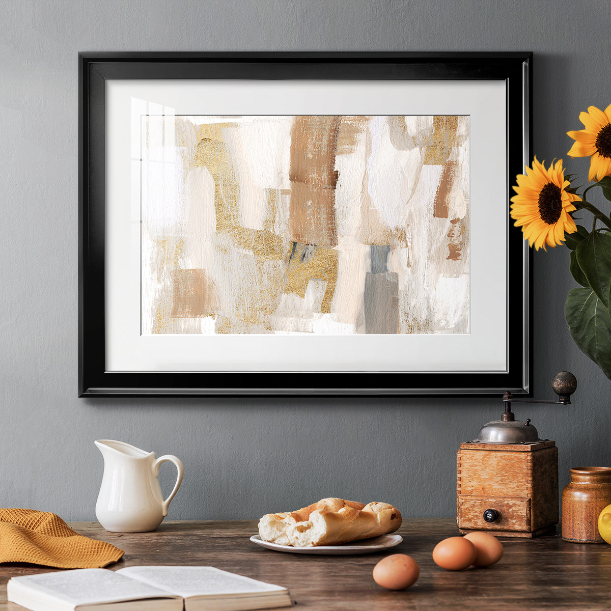 Gold Quartz I Premium Framed Print - Ready to Hang