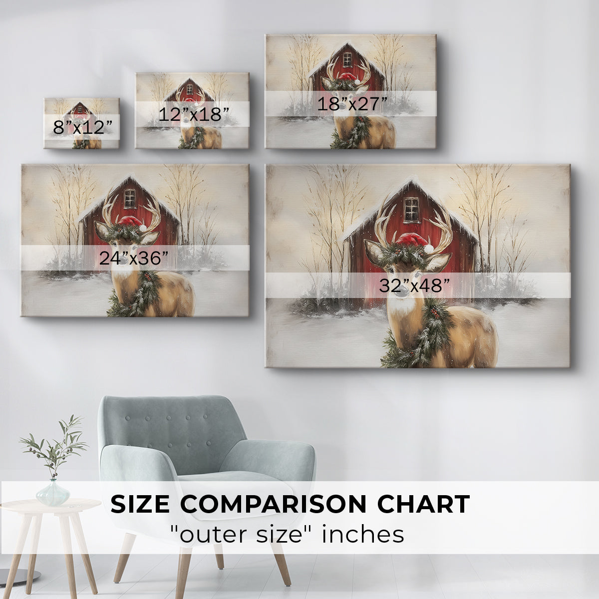 Golden Fir Blessing - Canvas Art Print