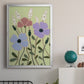 Woodblock Floral III - Modern Framed Canvas Print