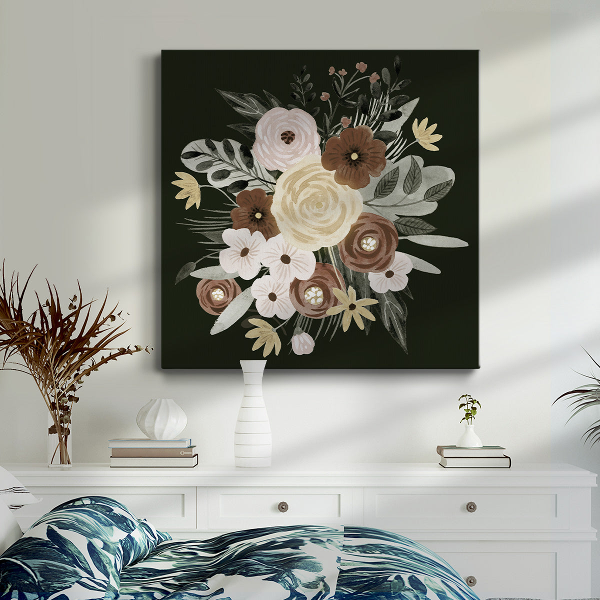 Earthy Bouquet II - Canvas Art Print