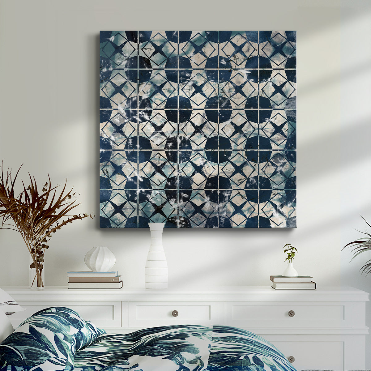 Tile-Dye IX - Canvas Art Print