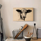 Charcoal Cow II - Canvas Art Print
