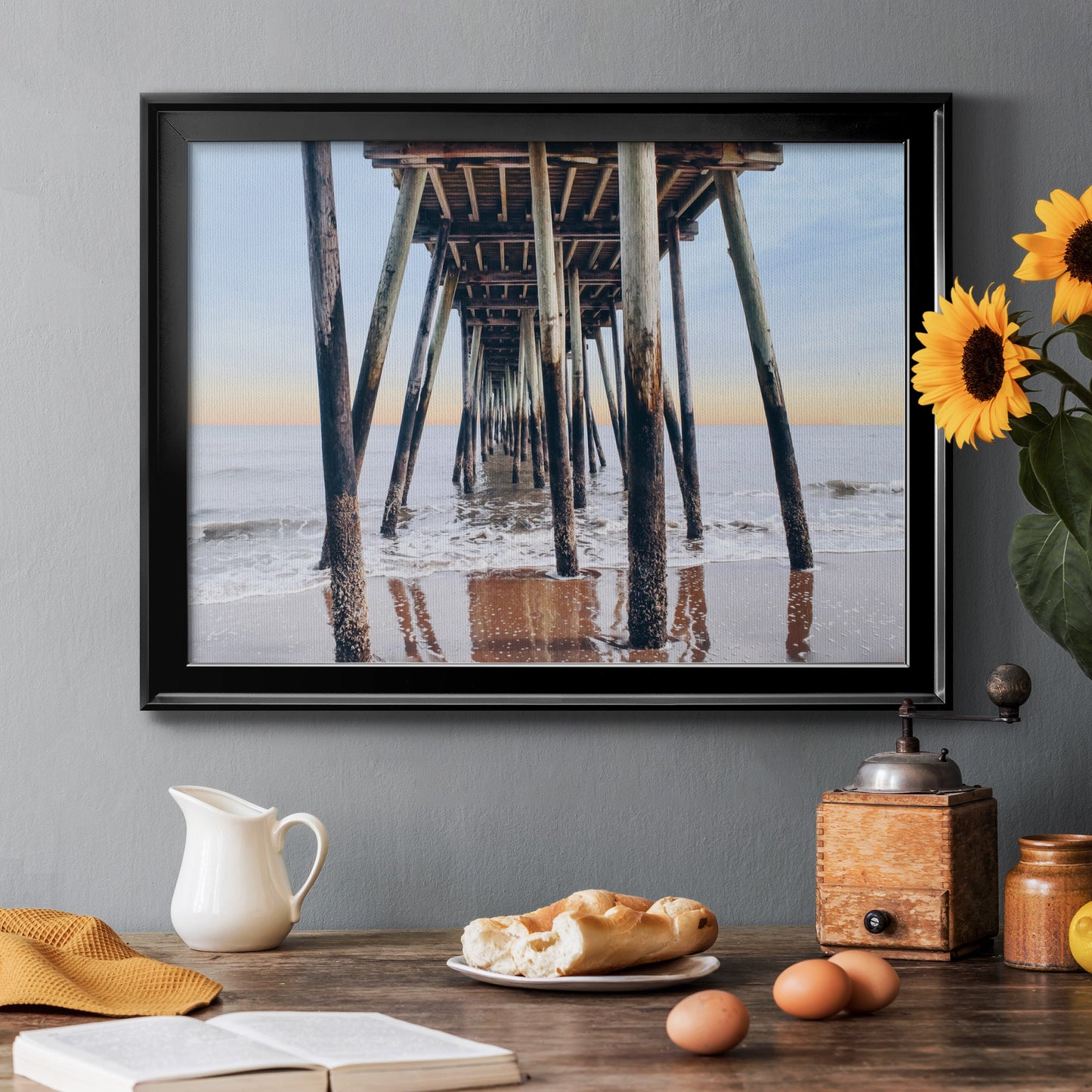 Under the Pier Premium Classic Framed Canvas - Ready to Hang