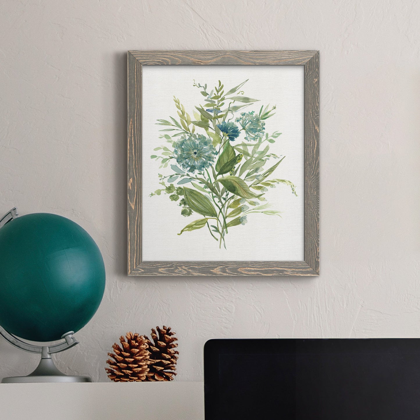 Greenery II - Premium Canvas Framed in Barnwood - Ready to Hang