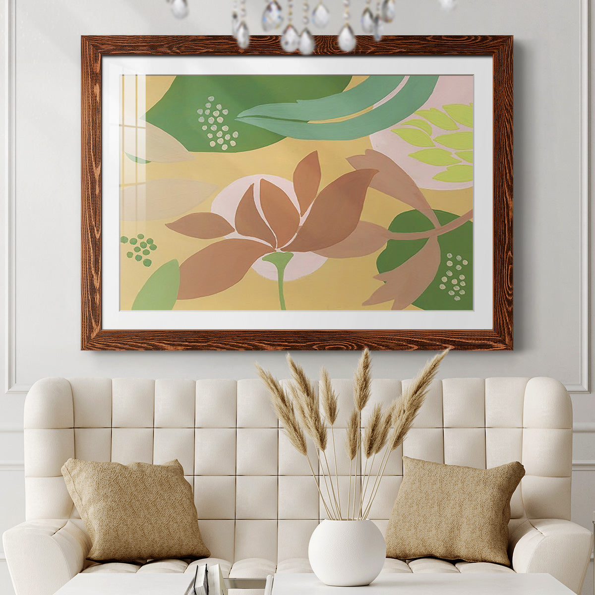 Neutral Blooms I-Premium Framed Print - Ready to Hang