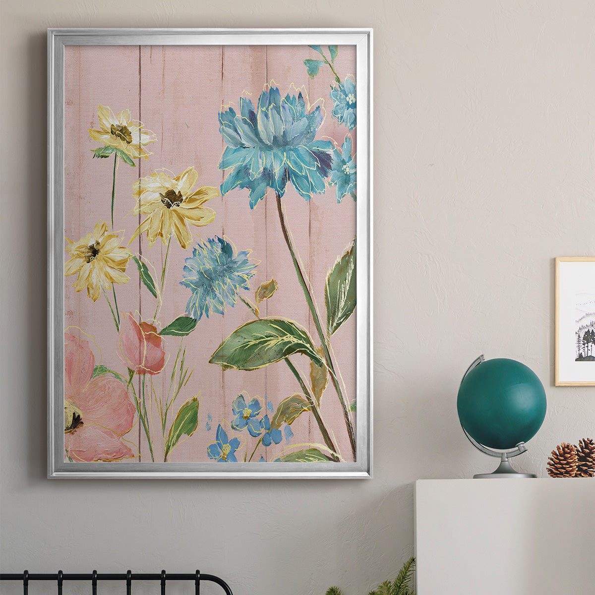 Wildflower Flutter IV - Modern Framed Canvas Print