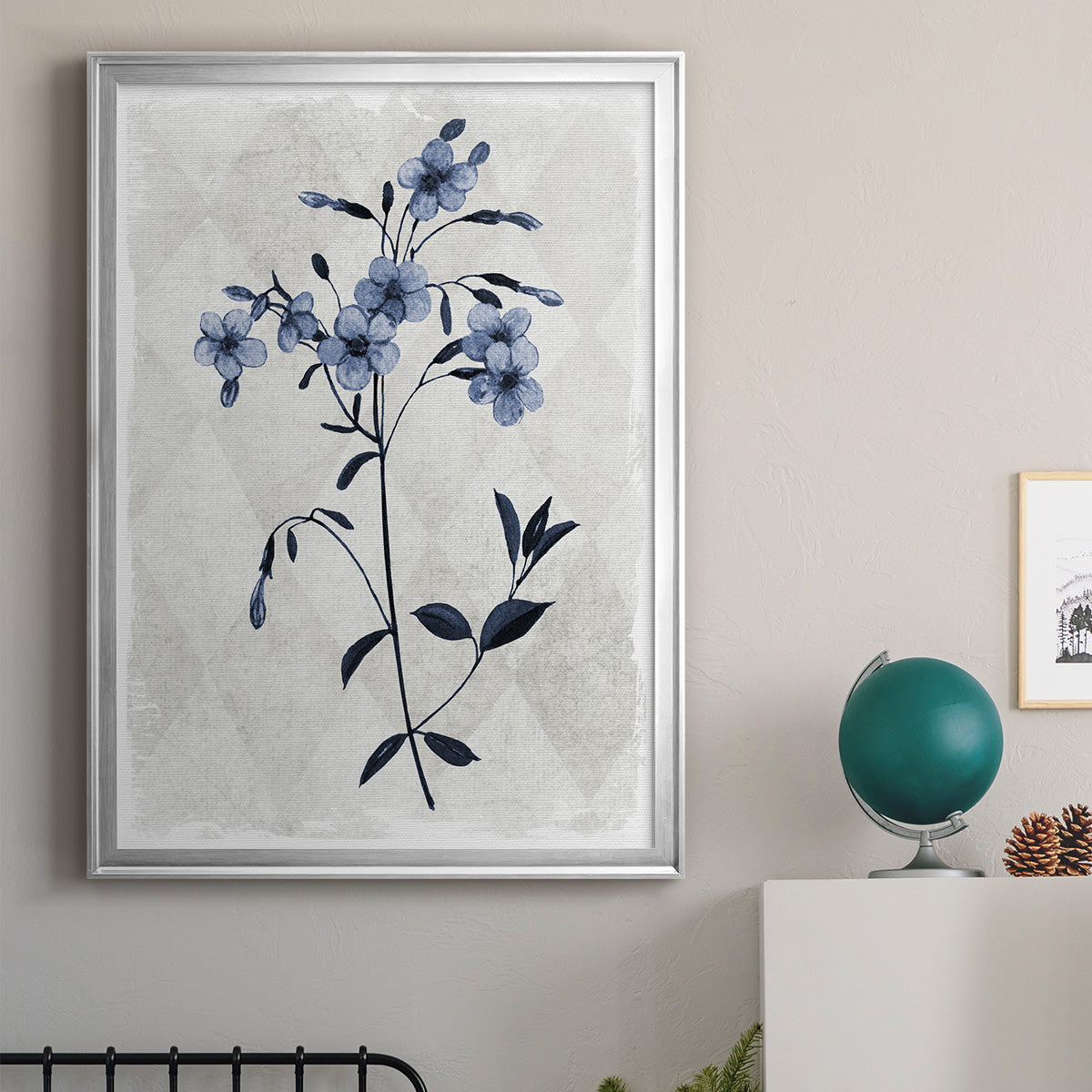 Harlequin Botanical III - Modern Framed Canvas Print