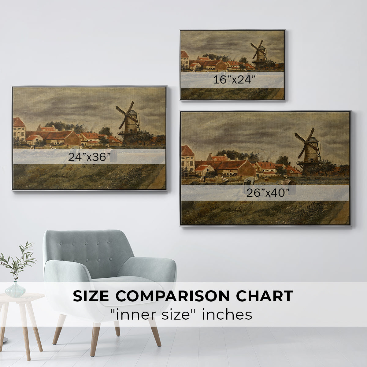 The Potato Harvest, c. 1875 - Floater Framed Canvas Print