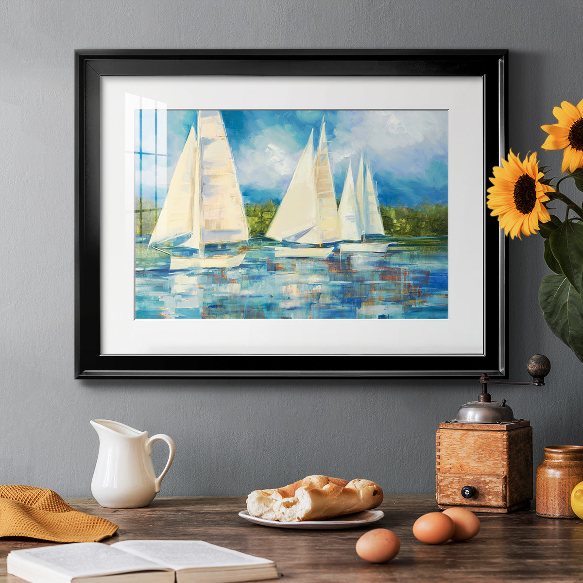 Clear Sailing Premium Framed Print - Ready to Hang