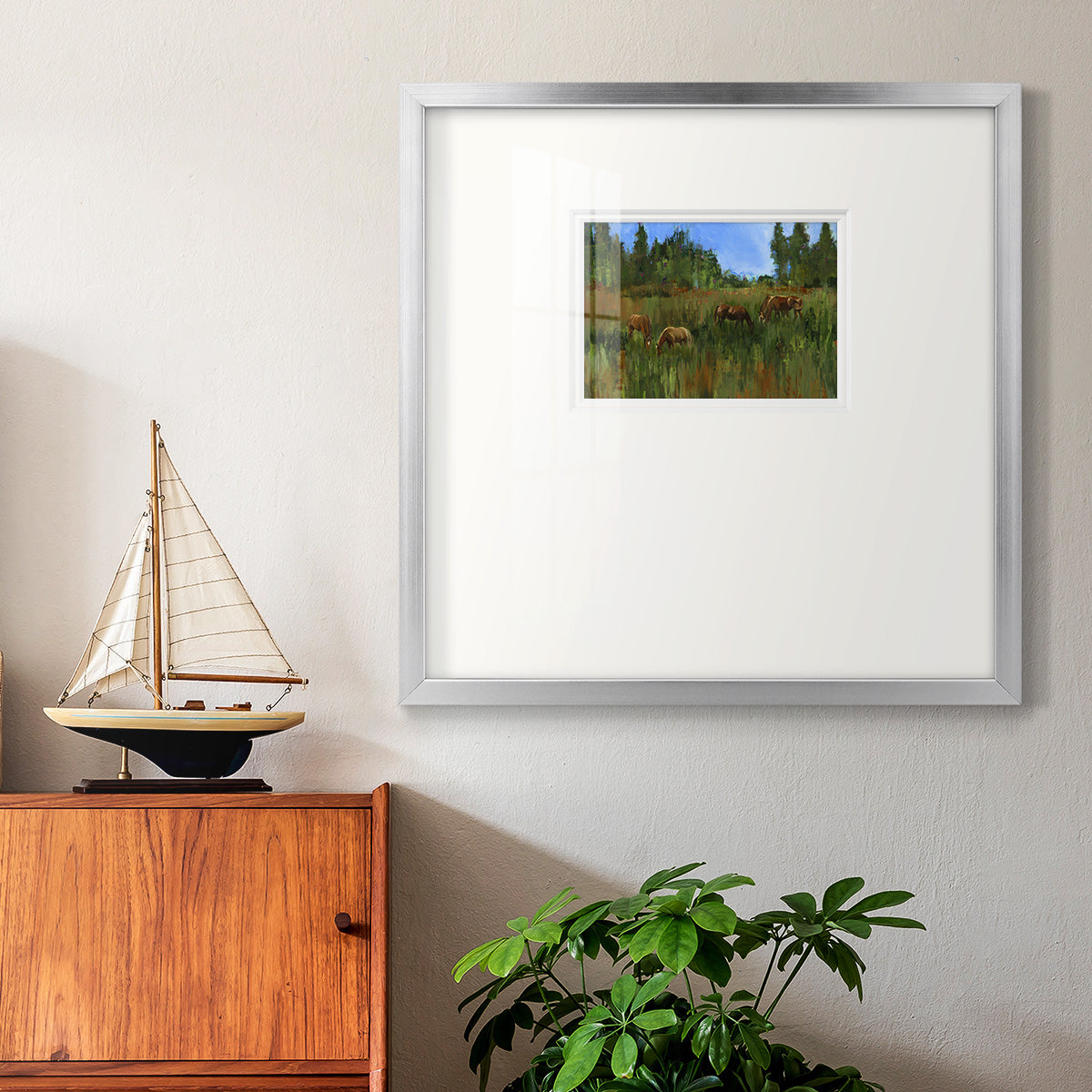 The Grass is Always Greener Premium Framed Print Double Matboard