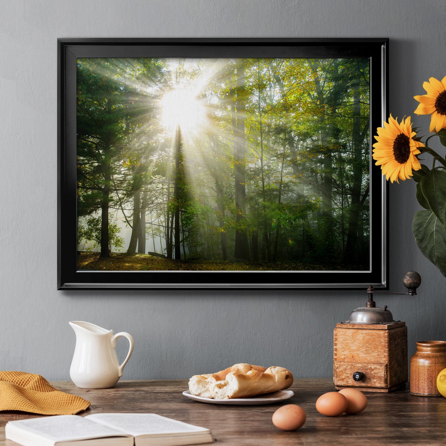 Light and Trees II Premium Classic Framed Canvas - Ready to Hang