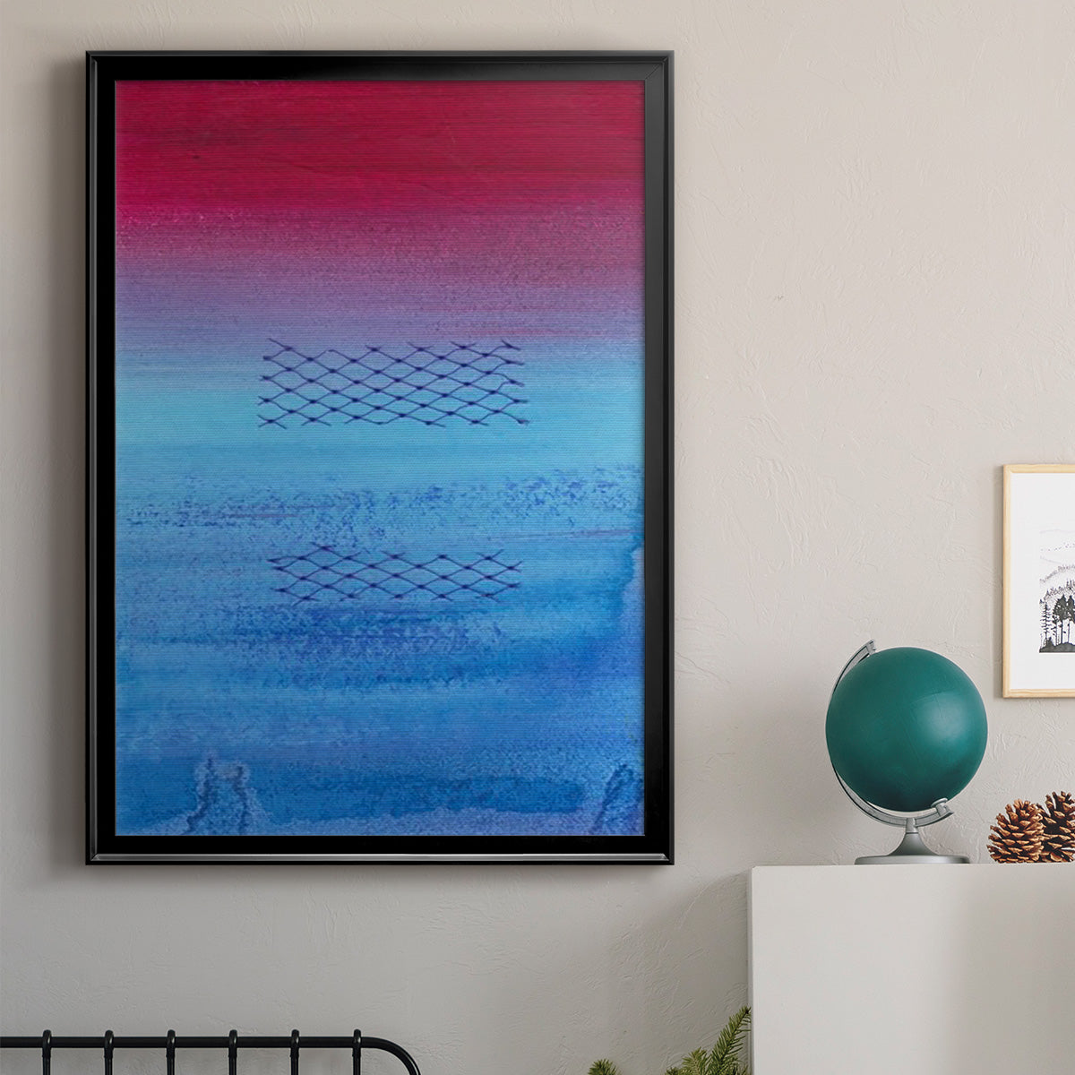 Gently Oppose II - Modern Framed Canvas Print