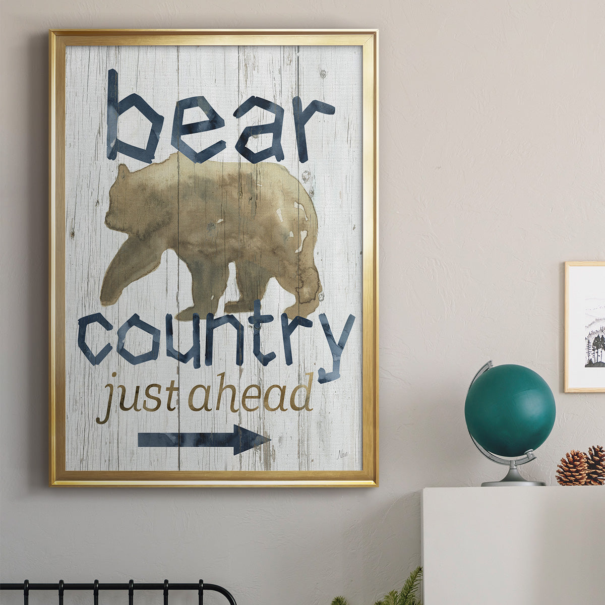 Bear Country - Modern Framed Canvas Print