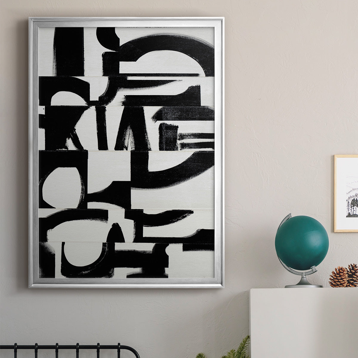 Prosperous Elements V10 - Modern Framed Canvas Print