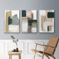 Marble Block Symmetry I - Framed Premium Gallery Wrapped Canvas L Frame 3 Piece Set - Ready to Hang