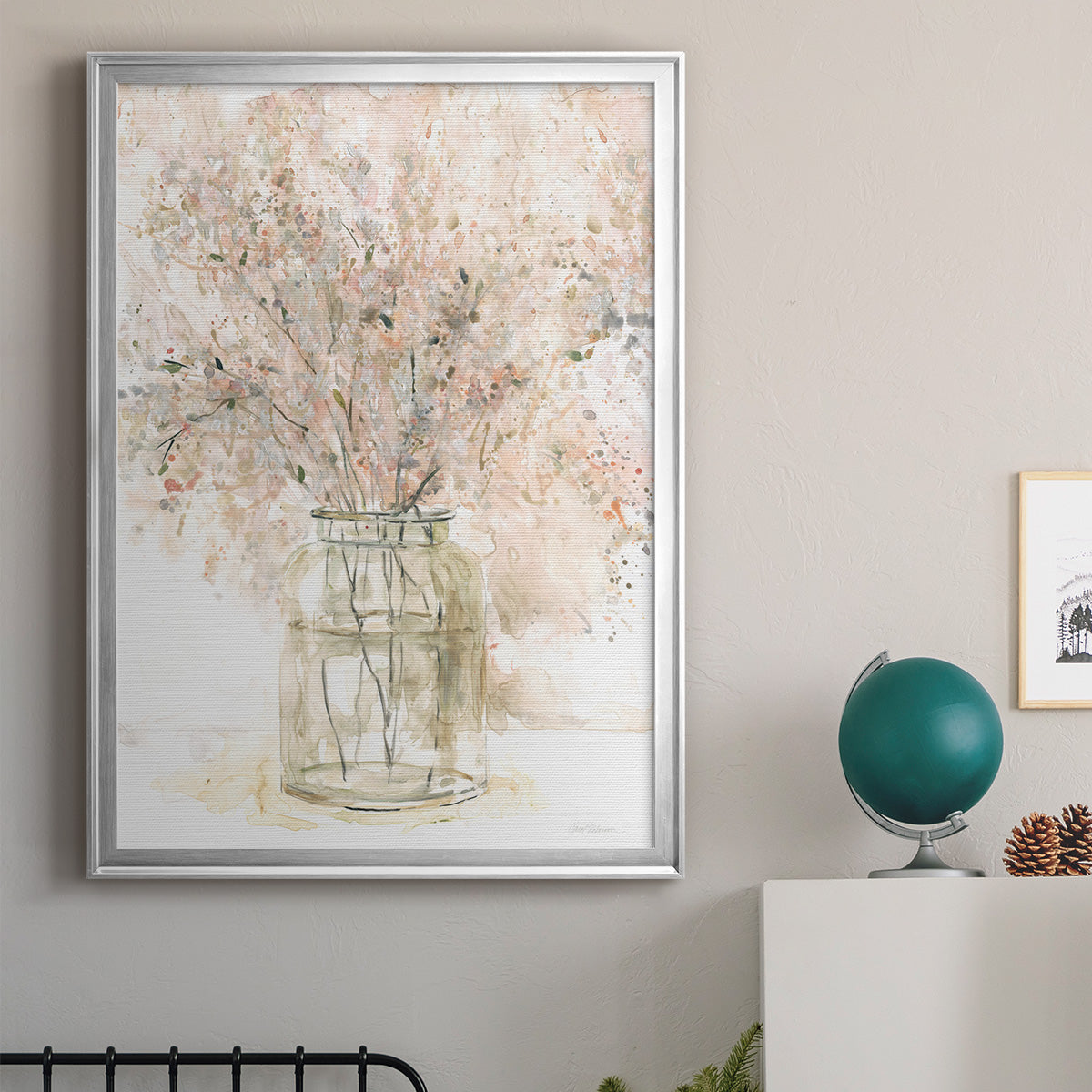 Delicate Arrangement II - Modern Framed Canvas Print