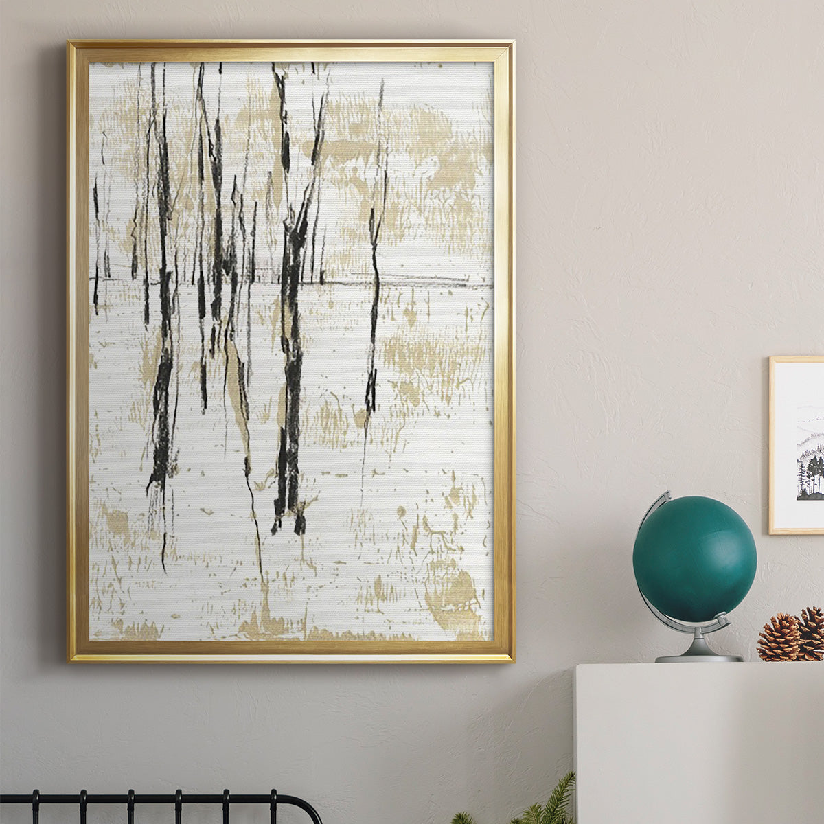 Gilded Forest I - Modern Framed Canvas Print