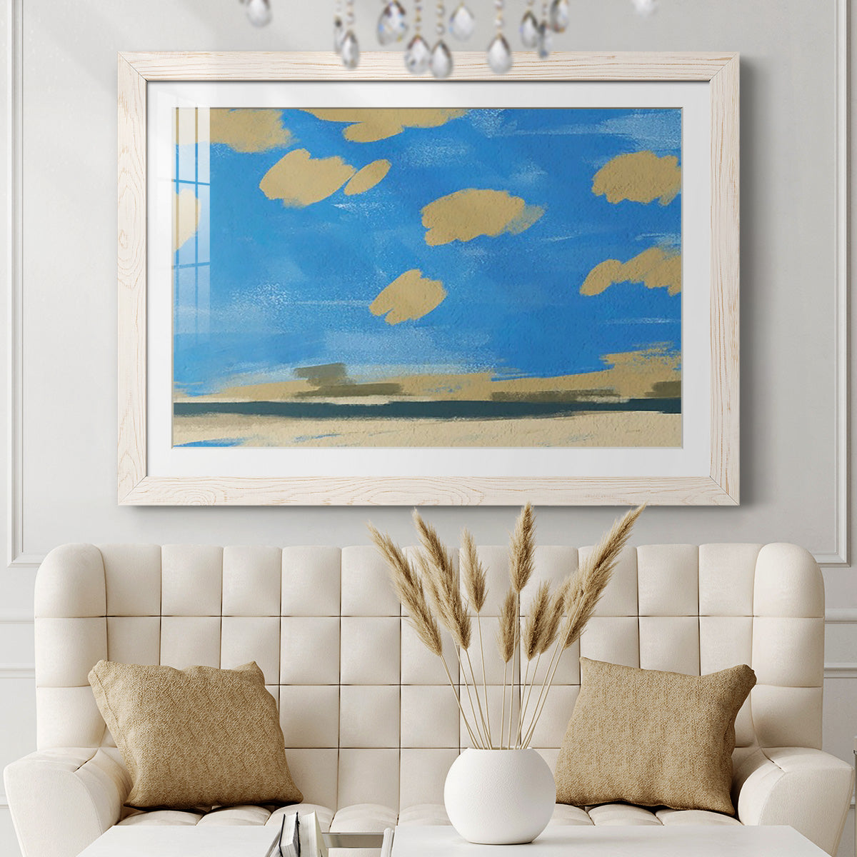 Textured Beachscape II - Barnwood Framed Art Print