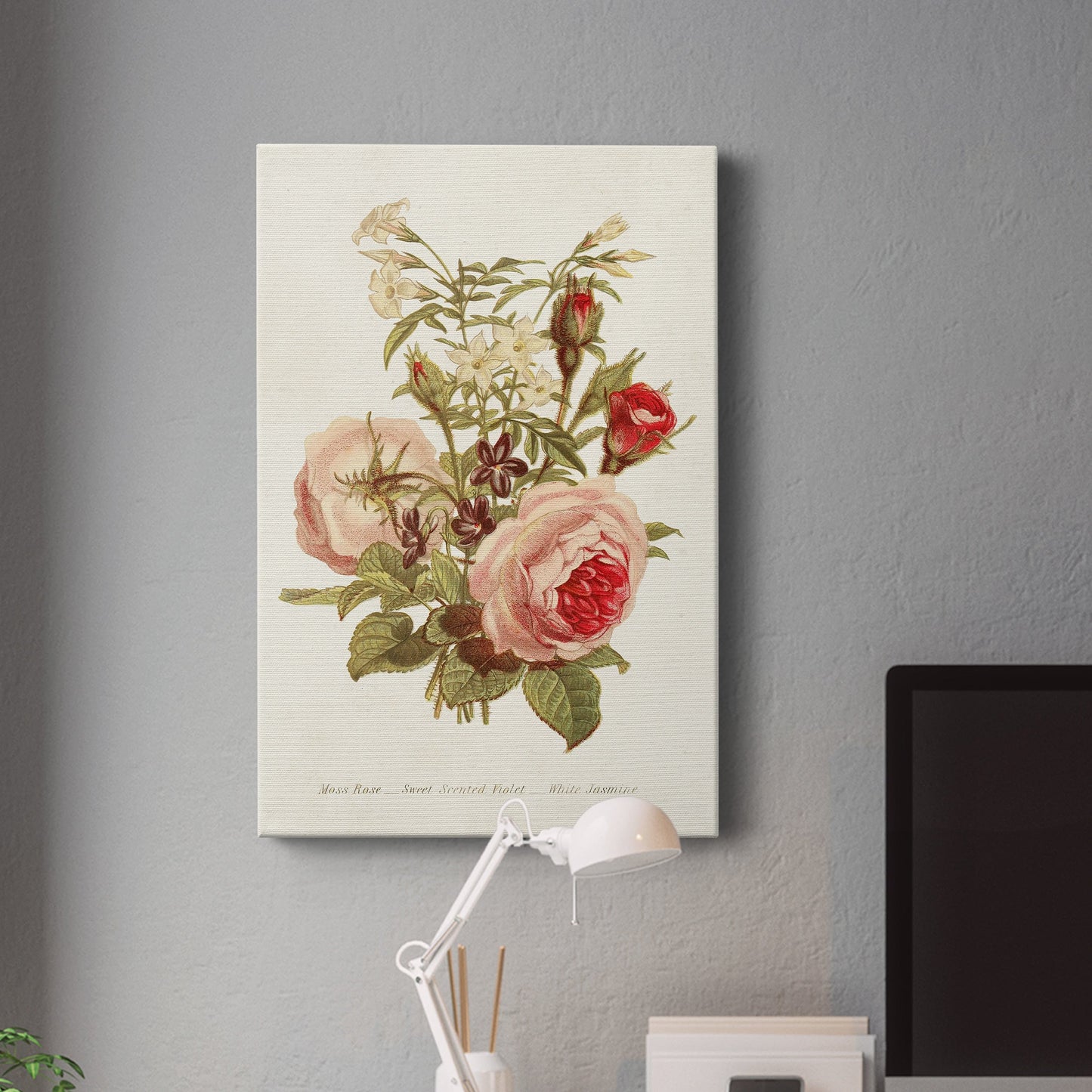 Antique Floral Bouquet III Premium Gallery Wrapped Canvas - Ready to Hang