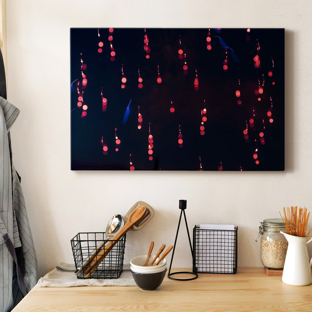 Crimson Constellation - Canvas Art Print