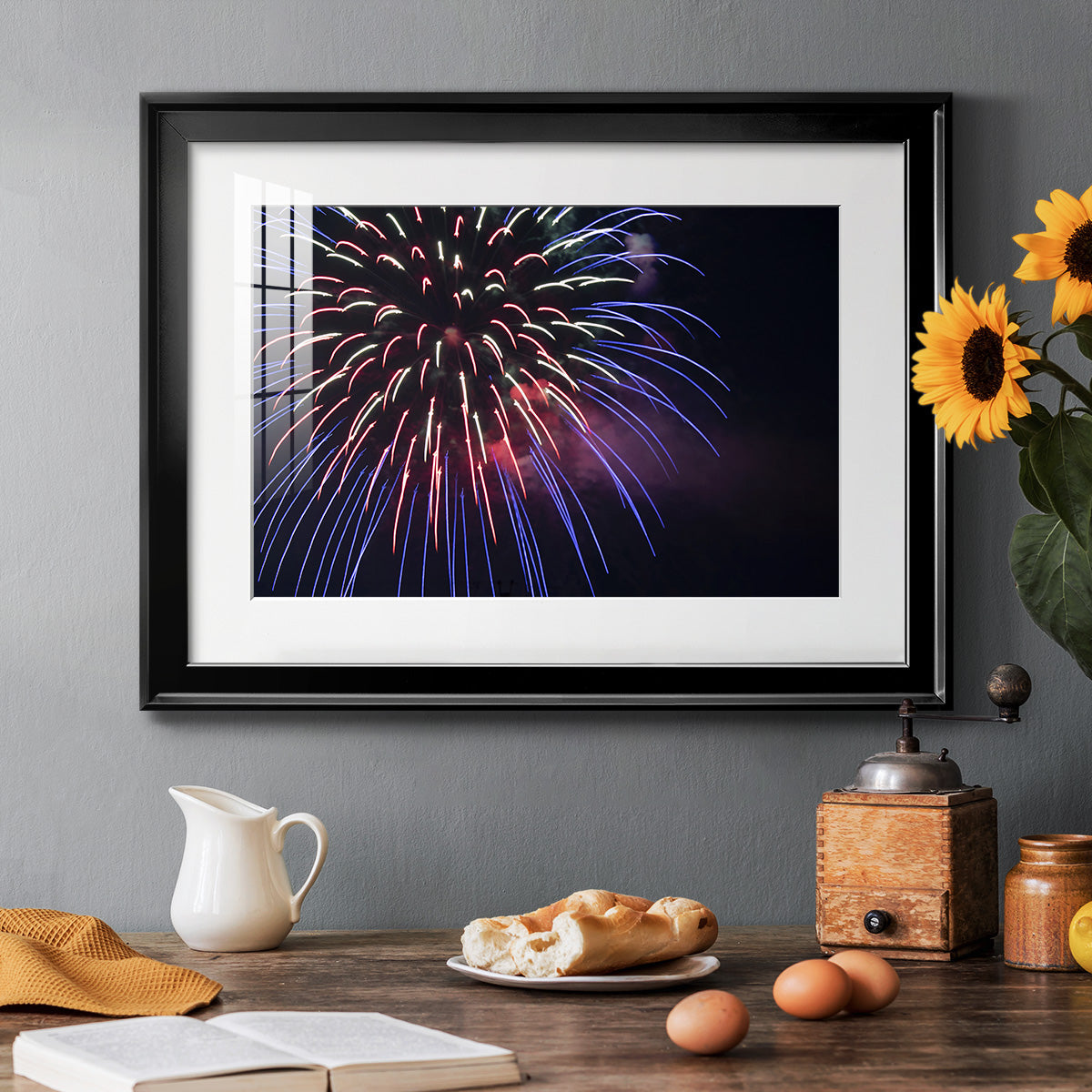 Sky Flower Premium Framed Print - Ready to Hang