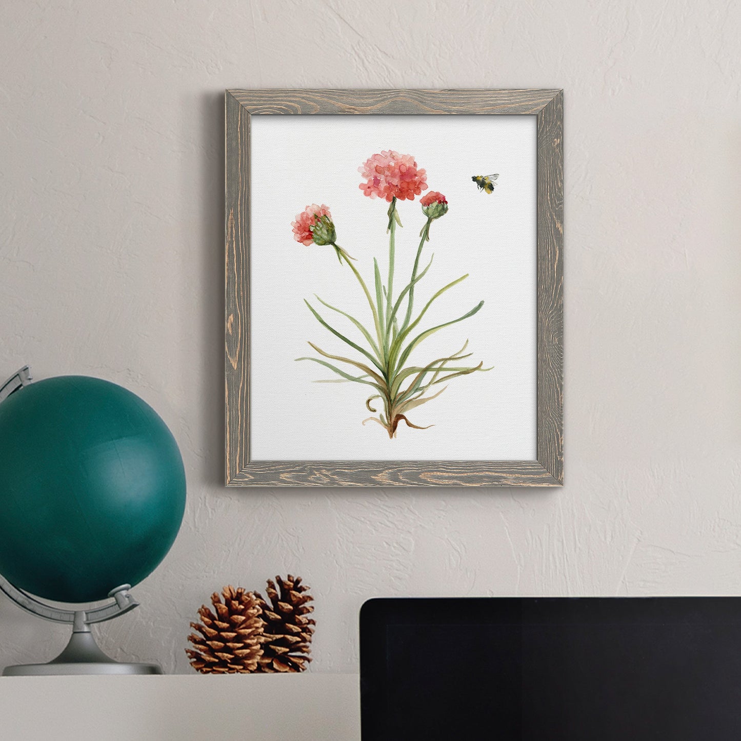 Wildflower Botanical III - Barnwood Framed Canvas Print