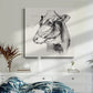 Holstein Portrait Sketch II - Canvas Art Print